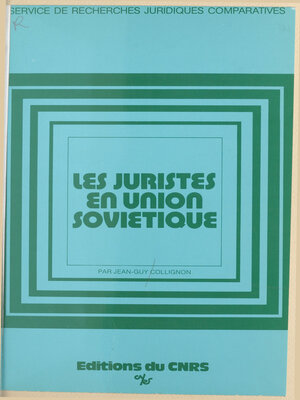 cover image of Les juristes en Union soviétique